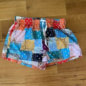 Bandana design shorts
